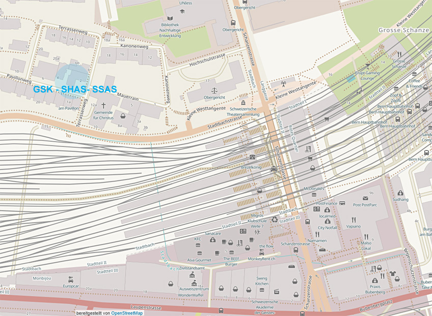 Lageplan GSK