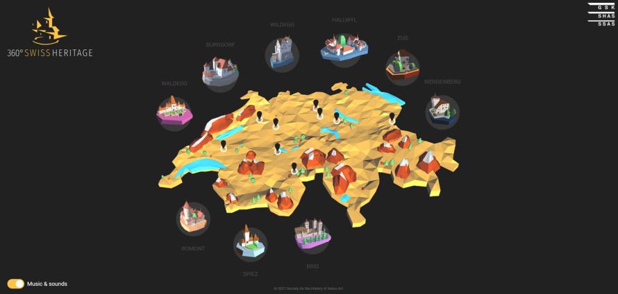 360° Swiss Heritage - Map