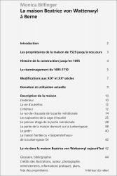 Index «La maison Beatrice von Wattenwyl à Berne»